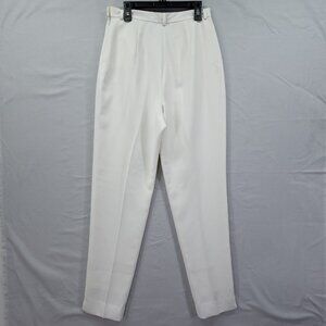Votre Nom Paris High Waist Vintage Pants Size 38 Dressy Lined White Trouser